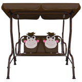 Vidaxl Children's Swing Bank 115x75x110 cm Brown