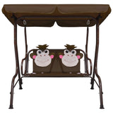 Vidaxl Children's Swing Bank 115x75x110 cm Brown