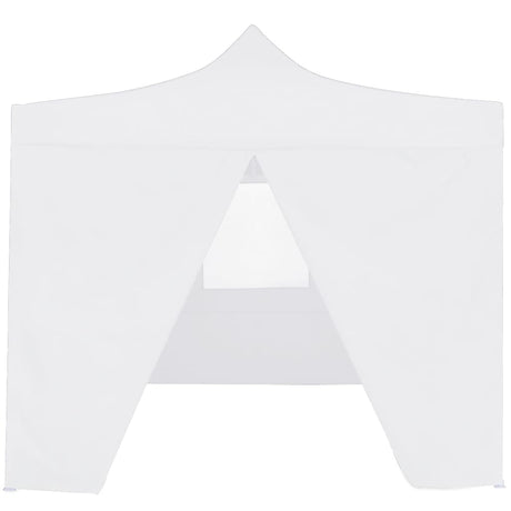 Tente de fête vidaxl avec 4 murs latéraux pliables 3x3 m blanc en acier