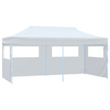 Vidaxl Partytent Popup mit Seitenwänden 3x6 m Stahlweiß