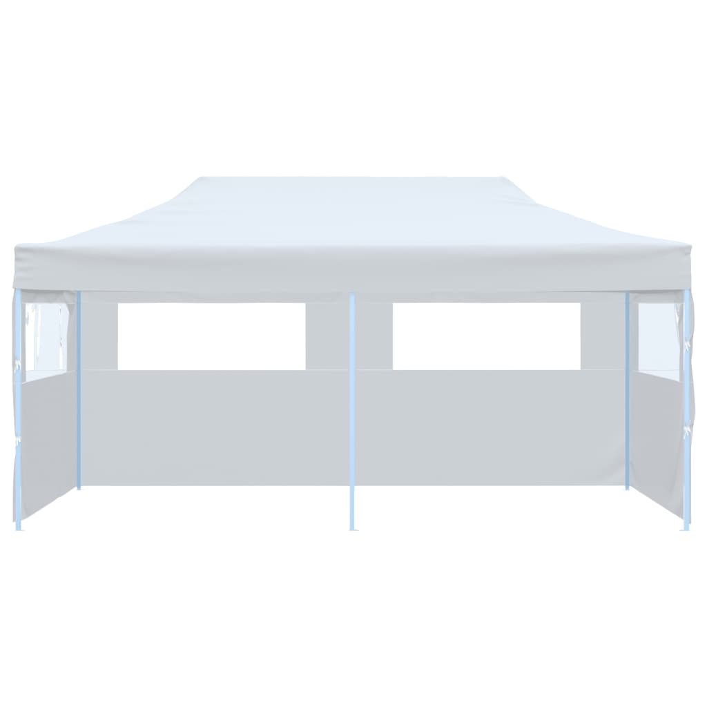 Vidaxl Partytent Popup mit Seitenwänden 3x6 m Stahlweiß