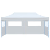 VidaXL Partytent pop-up met zijwanden 3x6 m staal wit