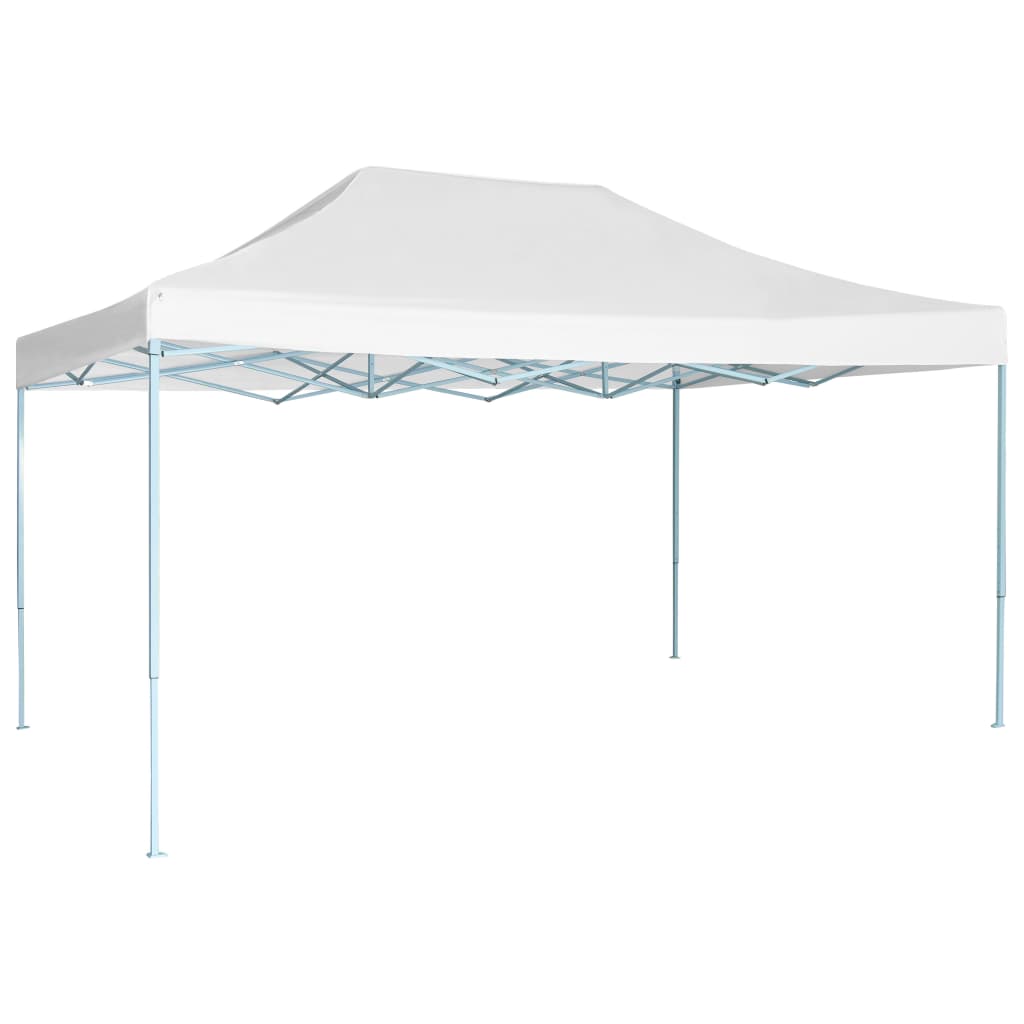 Vidaxl Partytent zložljivi 3x4,5 m bela