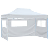 Vidaxl partytent met 4 zijwanden inklapbaar 3x4,5 m wit