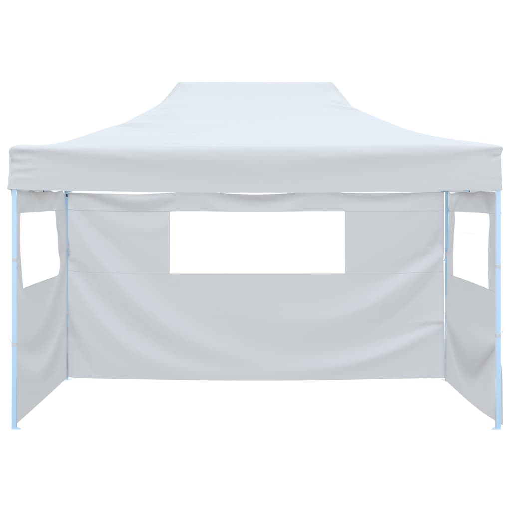 Vidaxl Party tent with 3 side walls foldable 3x4.5 m white