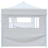 Vidaxl Partytent Pop-Up s 5 stranskimi stenami 3x9 m bela