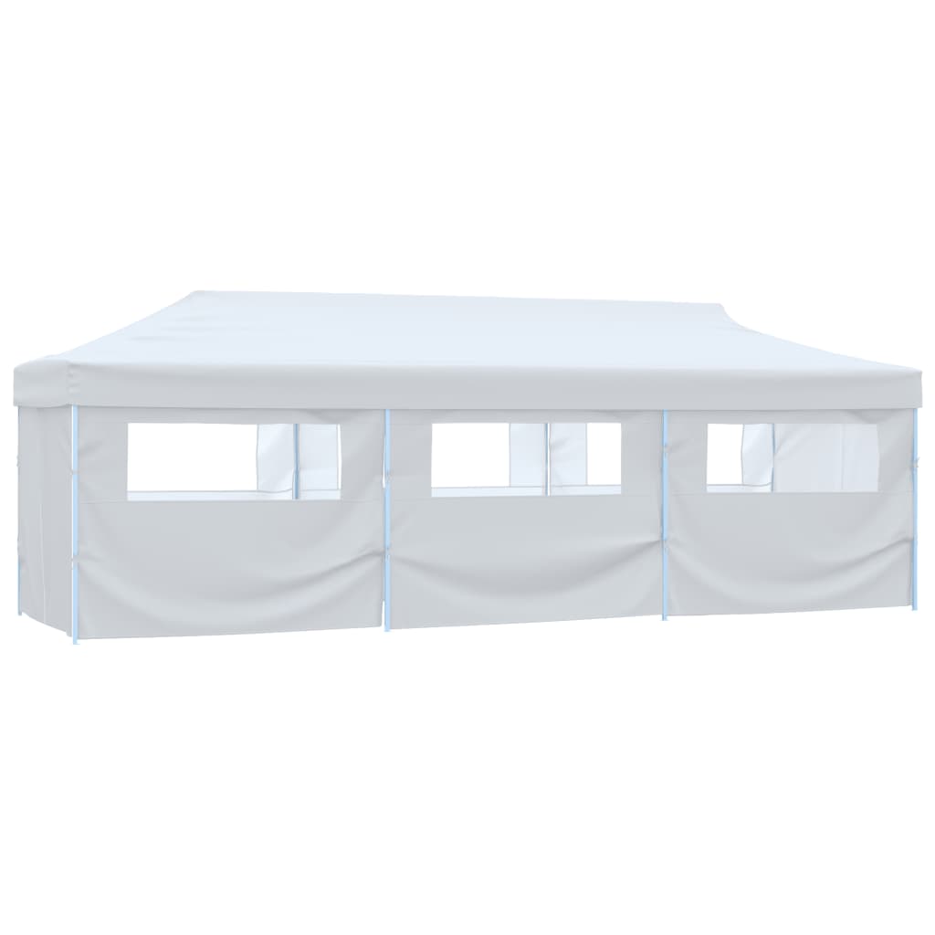 Vidaxl PartyTent Pop-Up con 8 paredes laterales 3x9 m White