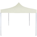 Vidaxl Partytent professionell faltbar 2x2 m Stahlcreme