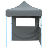 Vidaxl Party tent with 2 side walls Foldable 2x2 m steel anthracite