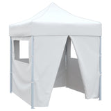 Vidaxl Party tent with 4 side walls Foldable 2x2 m Steel White