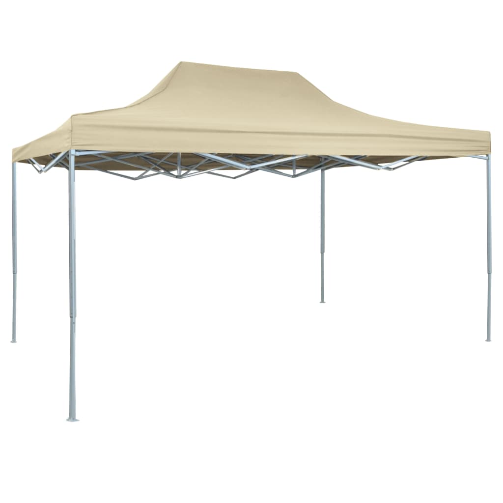 Vidaxl Partyentalt flappbar 3x4 m Steel Creme