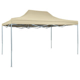 Vidaxl PartyTent pieghevole 3x4 m crema in acciaio