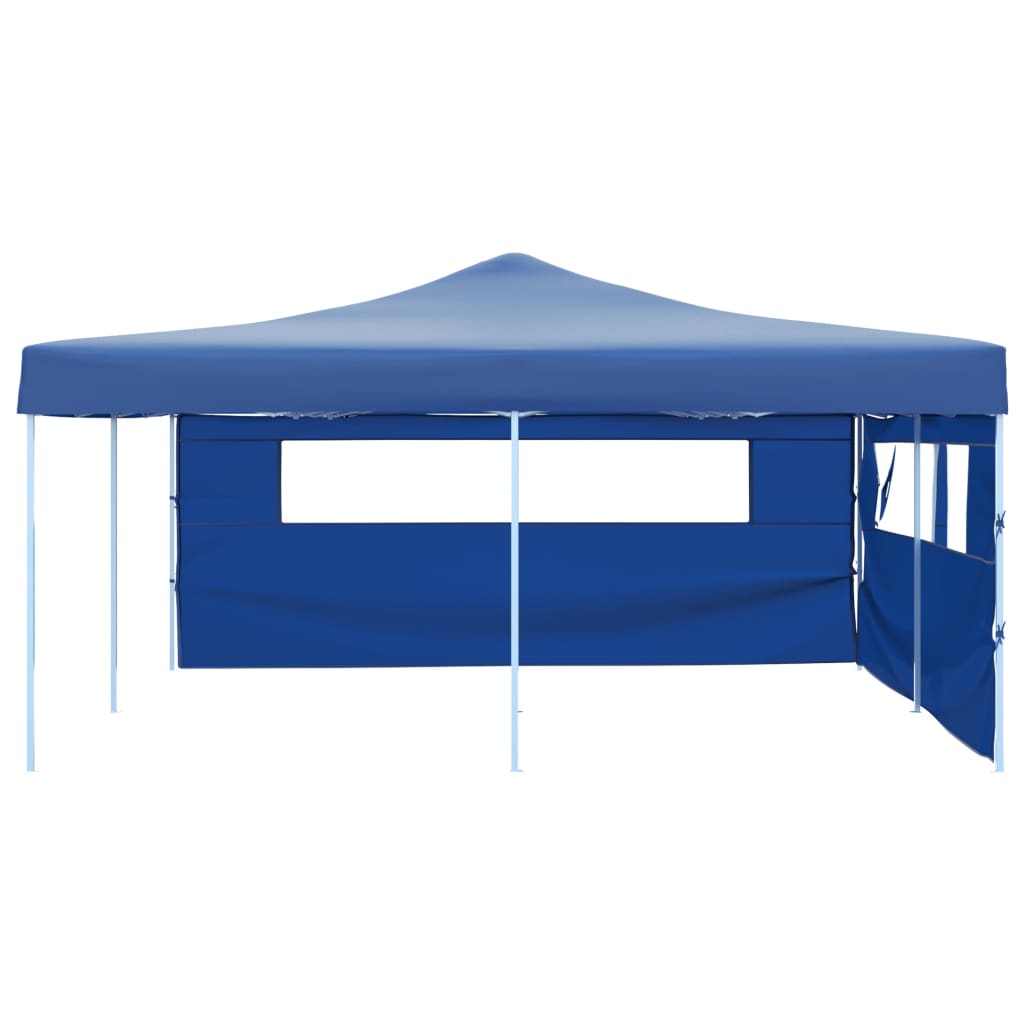 Vidaxl Arbor pliable avec 2 parois latérales 5x5 m bleu