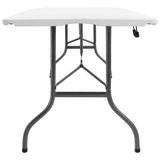 Vidaxl tuintafel inklapbaar 180x72x72 cm hdpe wit