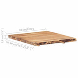 Vidaxl tafelblad 58x(50-60)x3,8 cm massief acaciahout