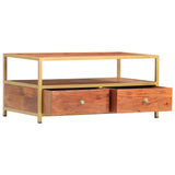 Vidaxl salontafel 90x50x40 cm massief acaciahout