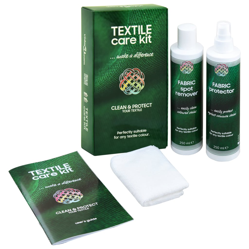 Vidaxl textielverzorgingsset 2x250 ml care kit