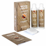 Ensemble de soins en bois Vidaxl Kit de soins 2x250 ml