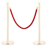 Vidaxl Cordon de vente en velours rouge et or de couleur