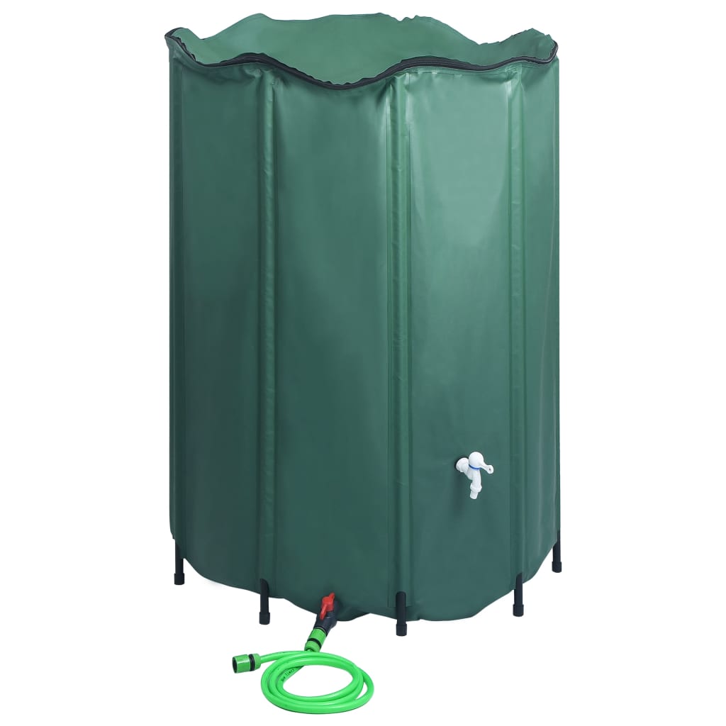 Vidaxl Rain Barrel skládací s kop 1250 l