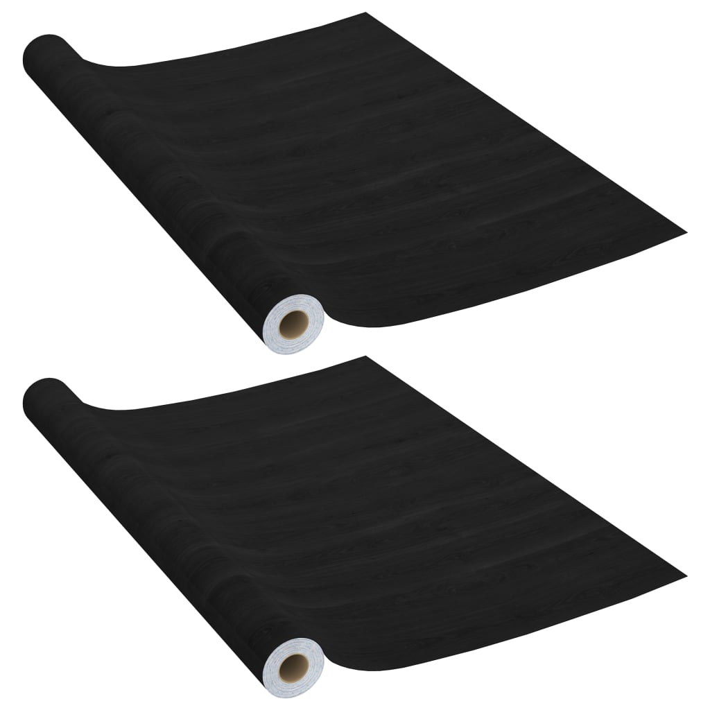 Vidaxl Dörrfilier Självhäftande 2 ST 210x90 CM PVC Darkhout Colored