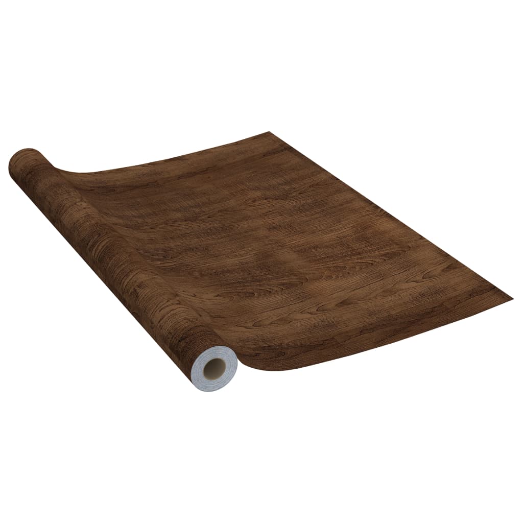 Mobili vidaxl olio autodesivo 500x90 cm PVC Oak scuro -lorato