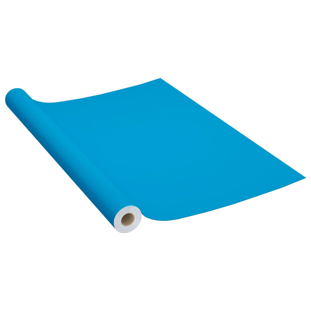 Bidaxl möbler olja självhäftande 500x90 cm pvc azure blått