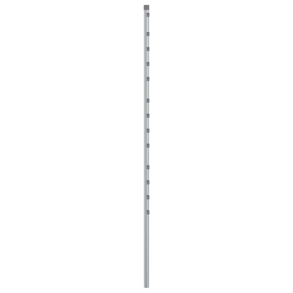 Vidaxl 15 St Fencing Posts de 170 cm en acier galvanisé