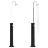 Vidaxl Solardouche 20 L 214 cm noir