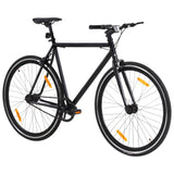 Bicicleta Vidaxl con engranaje fijo 700 C 51 cm Negro