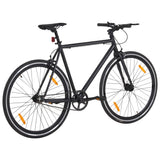 Vidaxl Bicycle avec du matériel fixe 700 C 55 cm noir