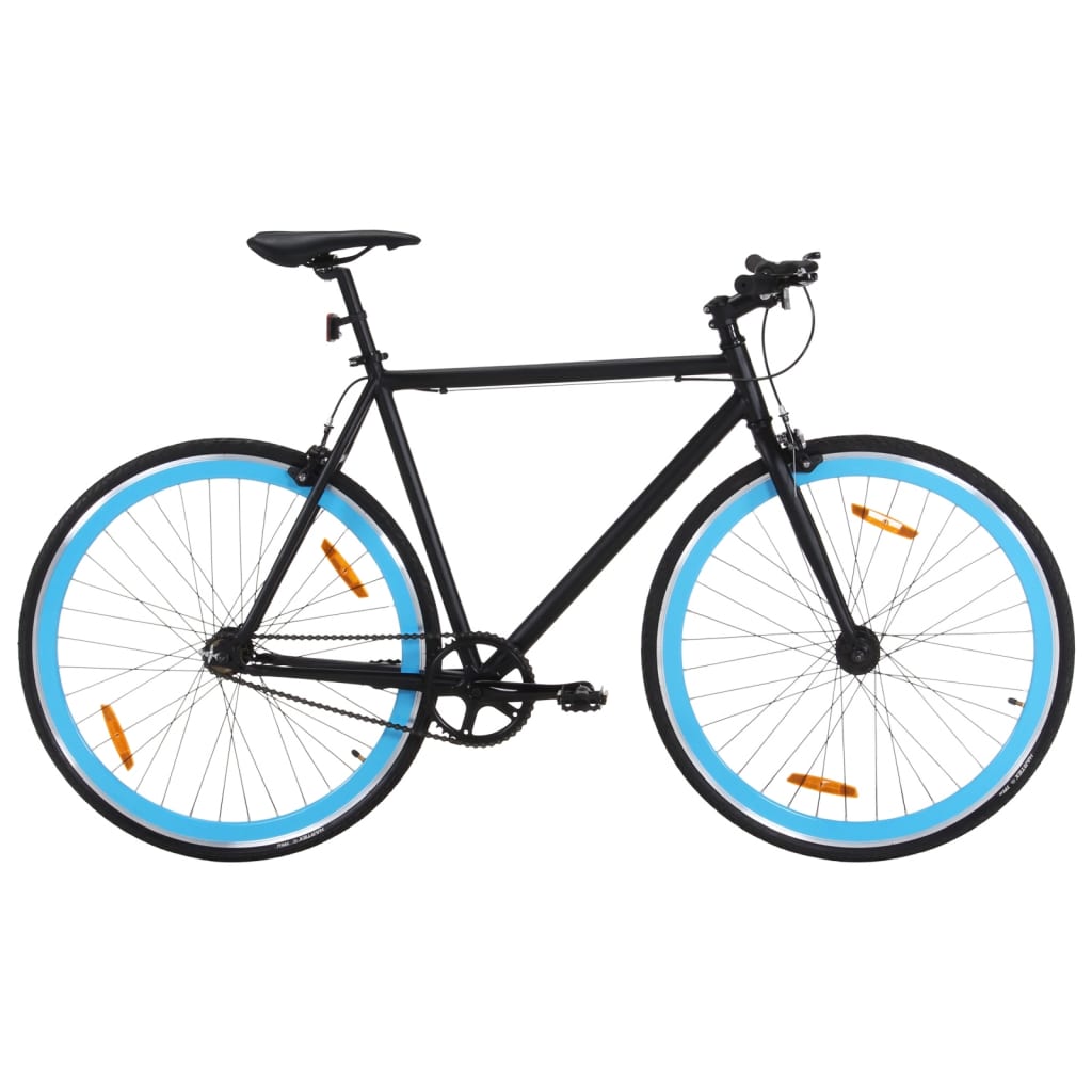 Vidaxl bicycle with fixed gear 700 C 51 cm Black and blue