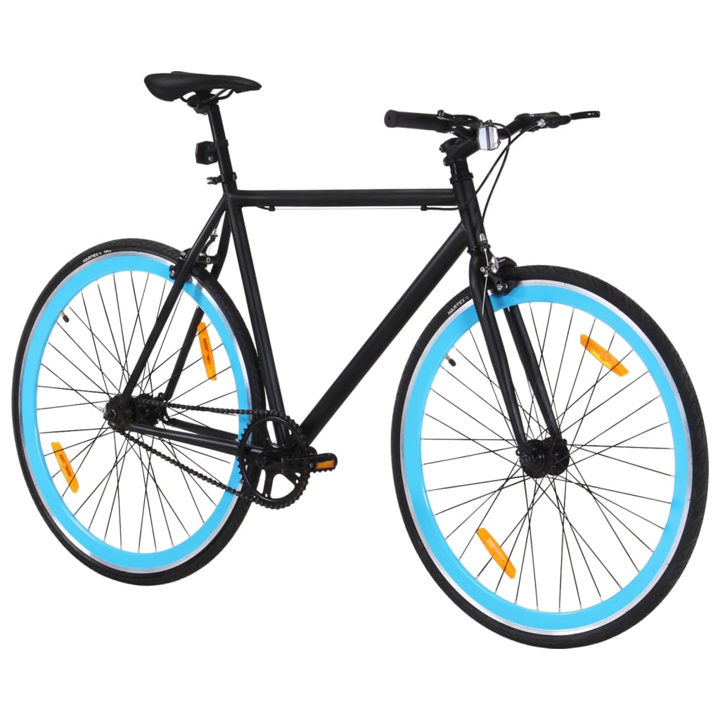 Vidaxl bicycle with fixed gear 700 C 55 cm Black and blue