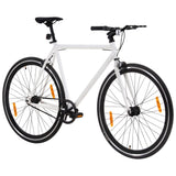 BIDAXL -cykel med fast växel 700 c 55 cm vit och svart