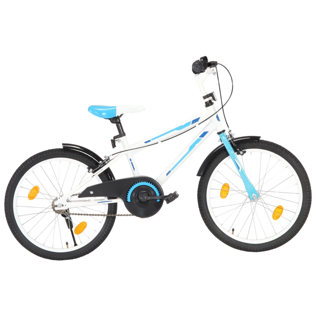 VidaXL Kinderfiets 20 inch blauw en wit