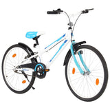 Vidaxl Bike pour enfants 24 pouces bleu et blanc