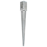 Vidaxx piquets de sol 12 pcs 8x8x76 cm acier galvanisé couleur argent