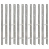 Vidaxl Ground ancrages 6 pcs 7x6x60 cm en acier galvanisé en acier couleur