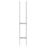 Vidaxl Ground ancrages 2 pcs 8x6x60 cm en acier galvanisé en acier de couleur
