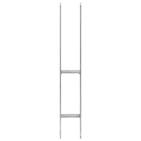 Vidaxl Ground ancrages 6 pcs 8x6x60 cm en acier galvanisé en acier couleur