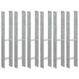 Vidaxl Ground ancrages 6 pcs 9x6x60 cm en acier galvanisé en acier couleur