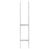 Vidaxl Ground ancrages 6 pcs 10x6x60 cm en acier galvanisé en acier de couleur