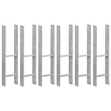 Vidaxl Ground Anchors 6 ST 14x6x60 cm en acier galvanisé en acier argent coloré
