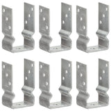 Vidaxl gemahlene Anker 6 PCs 8x6x15 cm verzinkter Stahl Silber gefärbt