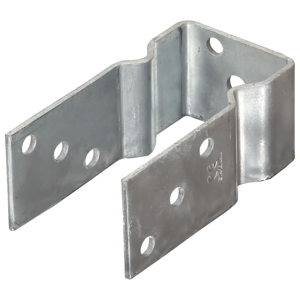 Vidaxl Ground Anchors 6 stk 8x6x15 cm galvaniseret stål sølvfarvet