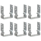 Vidaxl gemahlene Anker 6 PCs 12x6x15 cm verzinkter Stahl Silber gefärbt