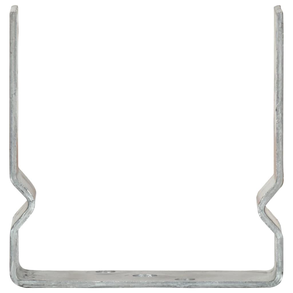 Vidaxl Ground Anchors 2 St 14x6x15 cm galvaniseret stål sølvfarvet