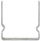 Vidaxl Ground Anchors 6 St 14x6x15 cm galvaniseret stål sølvfarvet