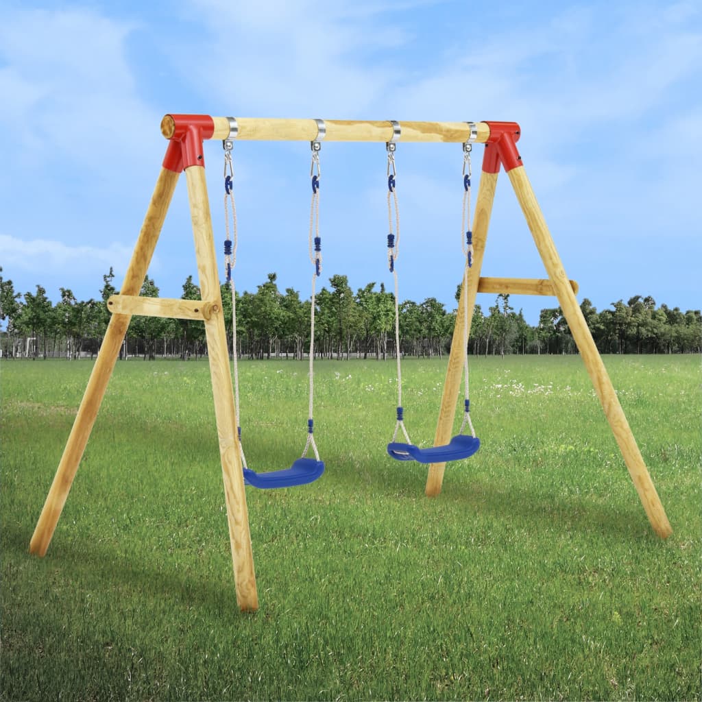 Vidaxl Swings Set 230x130x166 cm Pine legno