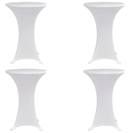 Vidaxl Table debout COUVERCE 4 ST STRAUT ø60 cm blanc